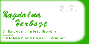 magdolna herbszt business card